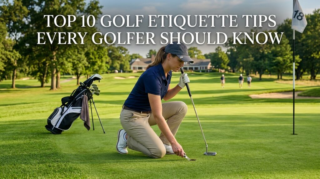 Golf players following proper golf etiquette at Northdale Golf Course Tampa